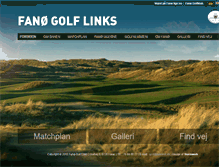 Tablet Screenshot of fanoe-golf-links.dk